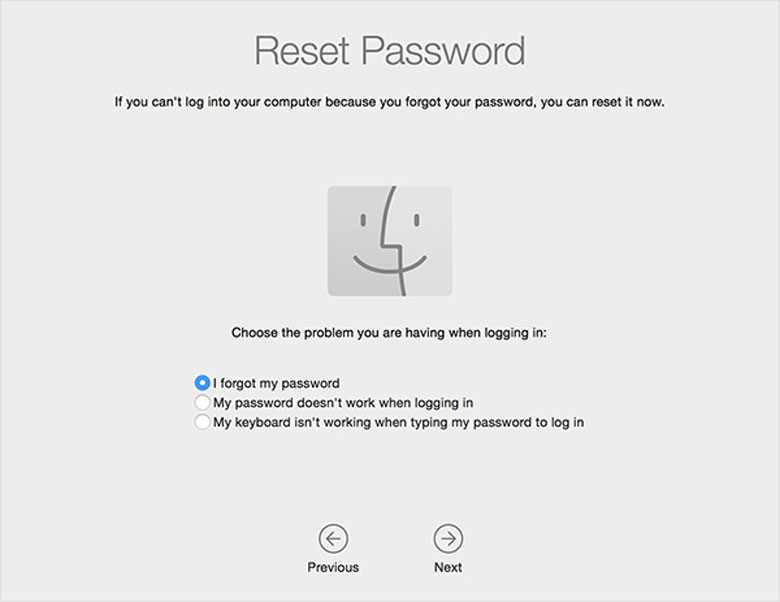 Cách đặt mật khẩu MacBook lại bằng Reset Password