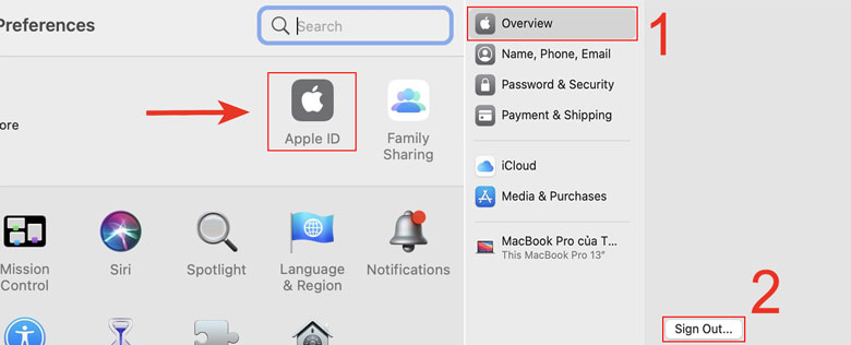 Khôi phục cài đặt gốc MacBook cần lưu ý vấn đề sau: Cần xuất iCloud