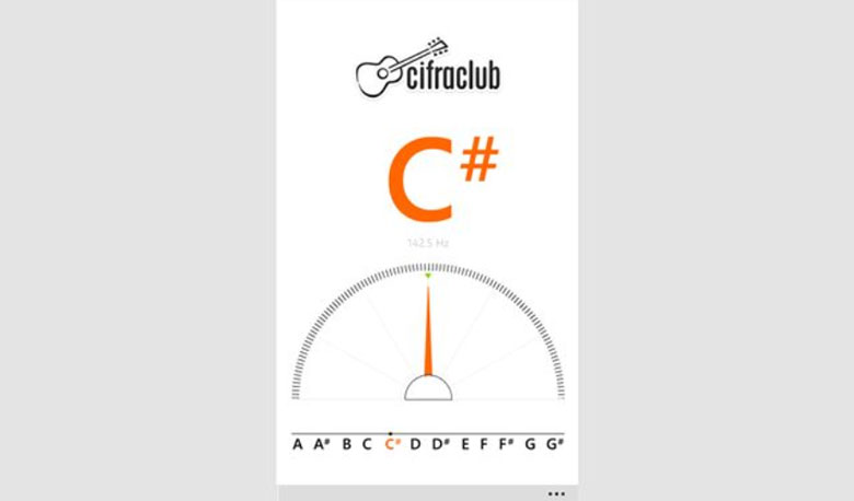 Cách chỉnh dây đàn guitar bằng điện thoại với phần mềm Cifra Club Tuner