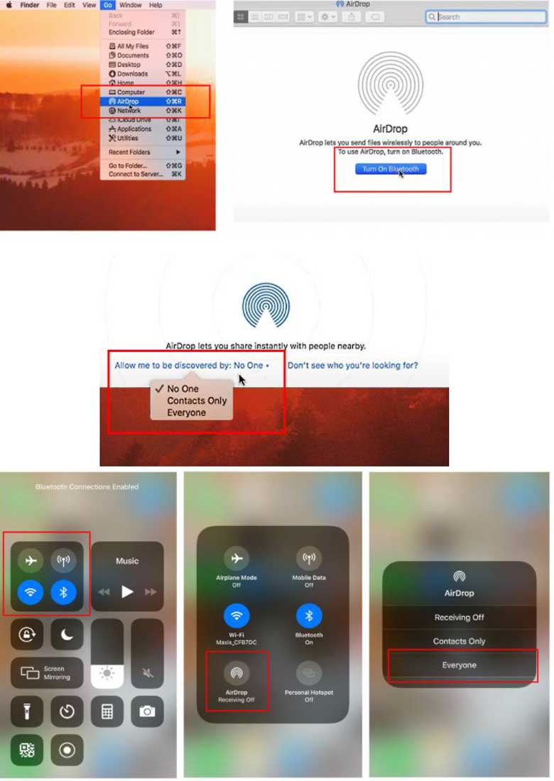 Cách kết nối iPhone với MacBook qua AirDrop