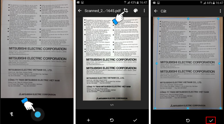 Cách scan ảnh bằng điện thoại Samsung bằng Google Drive bước 3