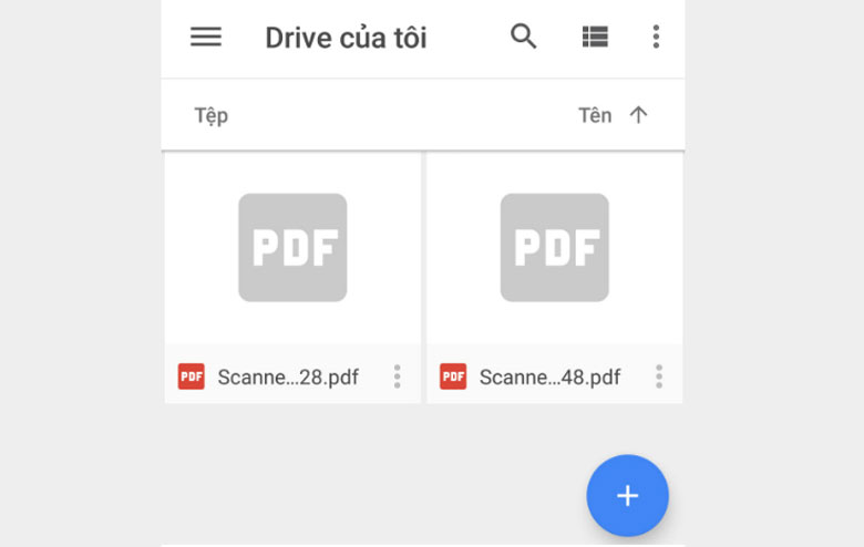 Cách scan ảnh bằng điện thoại Samsung bằng Google Drive bước 4