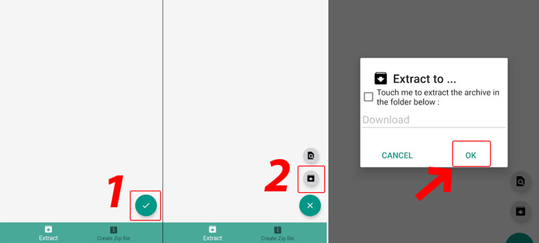 Cách giải nén file trên điện thoại Android bằng ứng dụng Easy Unrar Unzip bước 3