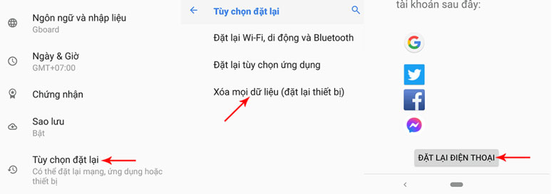 Cách xóa dữ liệu trên điện thoại Samsung: Bước 3