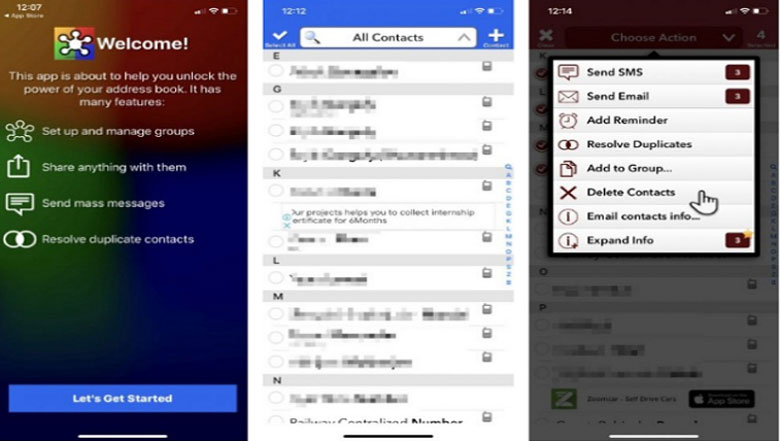 Cách xóa số điện thoại trên iPhone cùng lúc bằng ứng dụng Groups