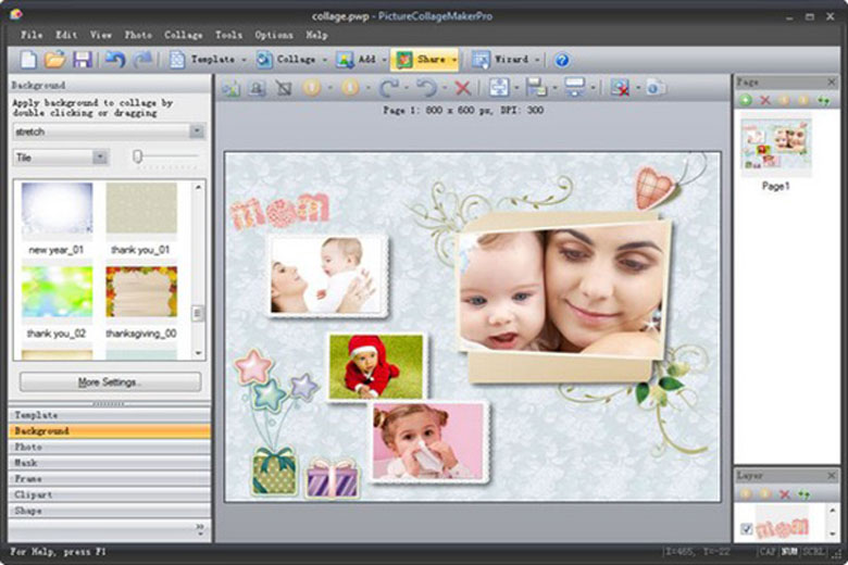 Picture Collage Maker Pro phần mềm ghép ảnh trên laptop