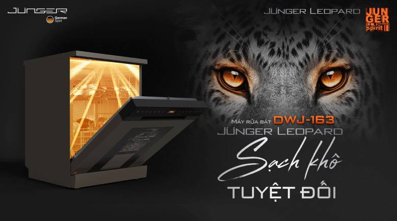 Máy rửa bát Junger Leopard DWJ-163-MS