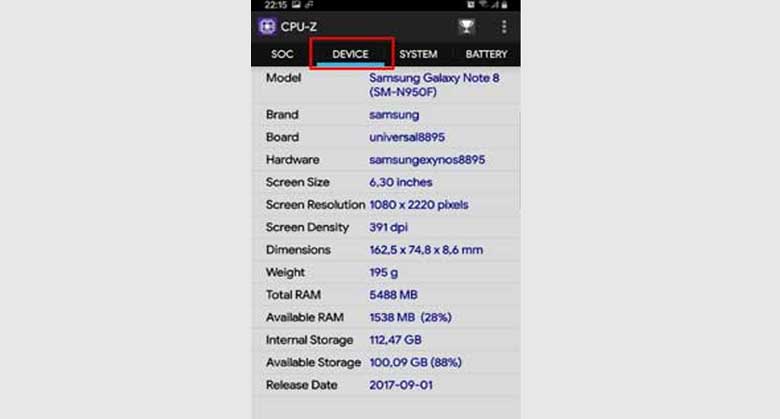 Cách kiểm tra RAM điện thoại Android: Cách 2