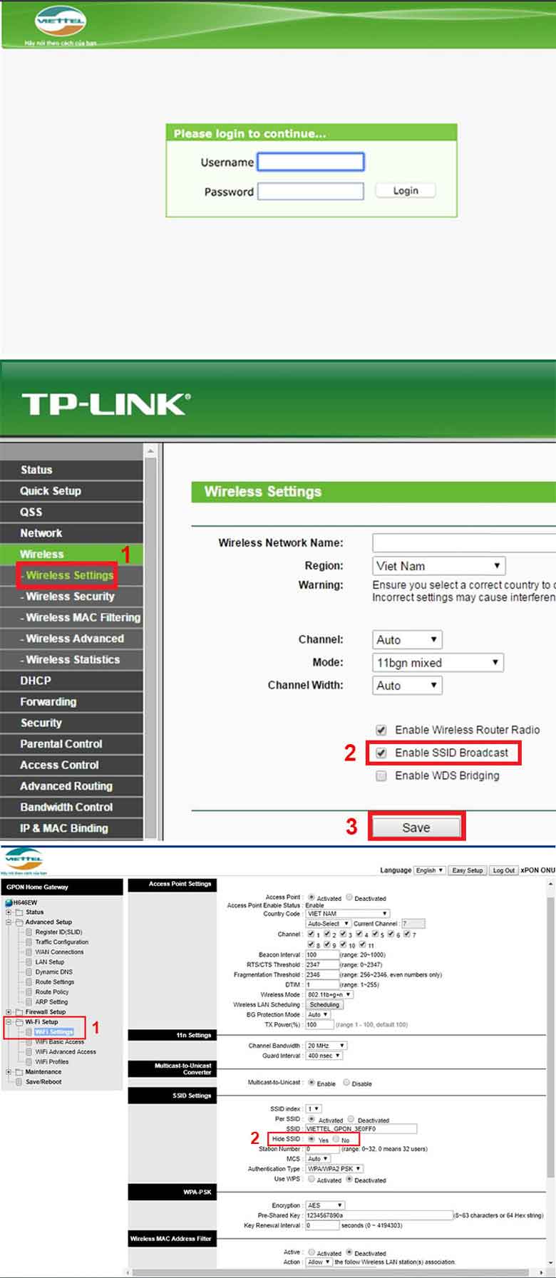 Cách ẩn tên Wifi với nhà mạng Viettel