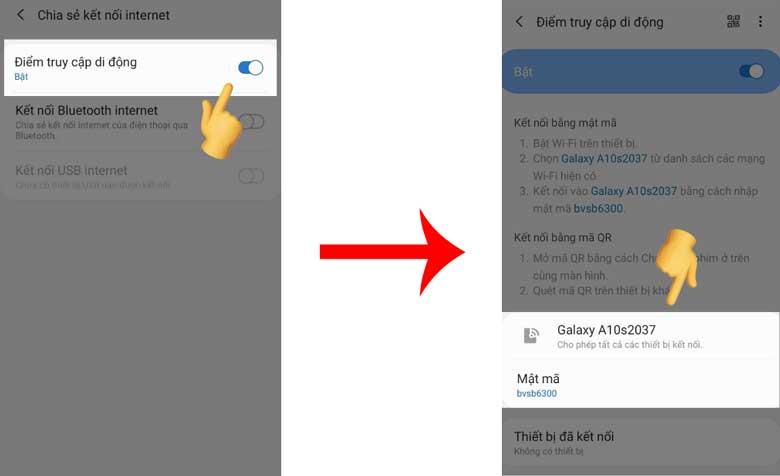 Cách phát wifi từ điện thoại Samsung: Bước 2