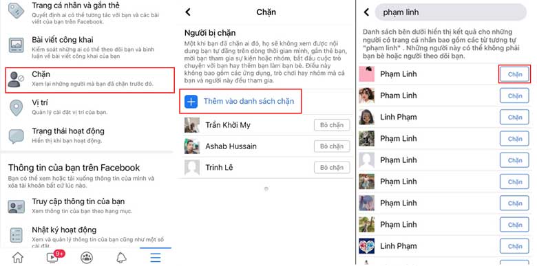 Cách chặn Facebook trên điện thoại: Bước 2