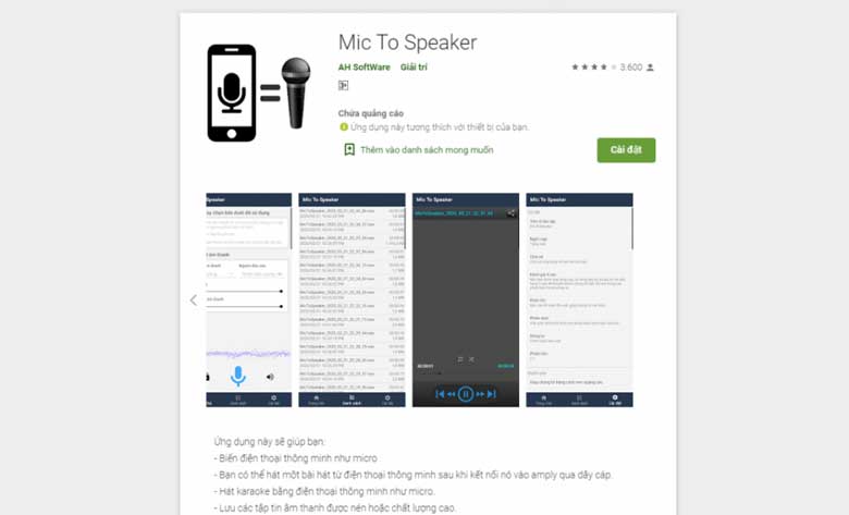 Cách biến điện thoại thành micro với ứng dụng Mic to speaker