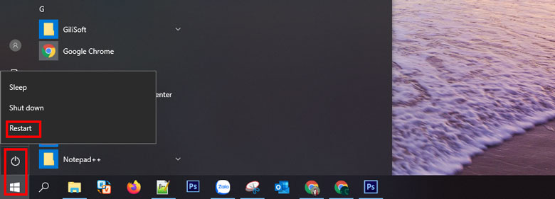 YouTube bị lỗi cần Restart lại máy laptop