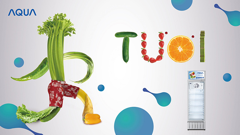 Tủ mát Aqua 340 lít AQS-F418S khay kệ chắc chắn