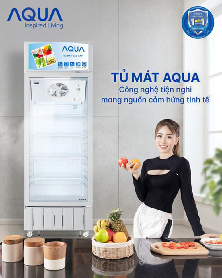 Tủ mát Aqua 340 lít AQS-F418S