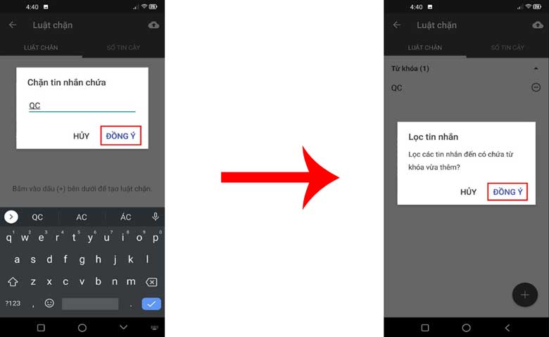Cách chặn tin nhắn rác trên điện thoại Android: Bước 3