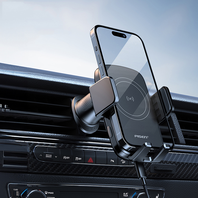 Điều chỉnh góc nhìn linh hoạt - Sạc PISEN Car Wireless Auto Clamping 15W
