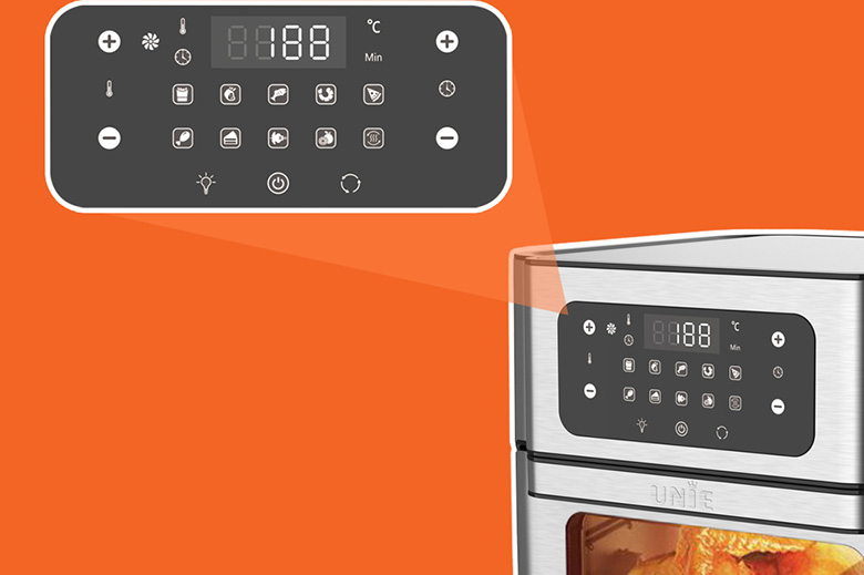 Bảng điều khiển-Nồi chiên không dầu Unie 10 lít UE-1000