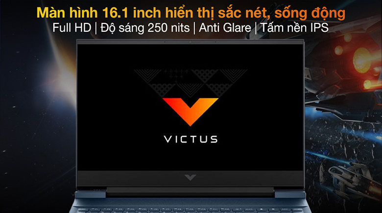 Hình ảnh hiển thị sắc nét - Laptop HP VICTUS 16-d0197TX 4R0T9PA