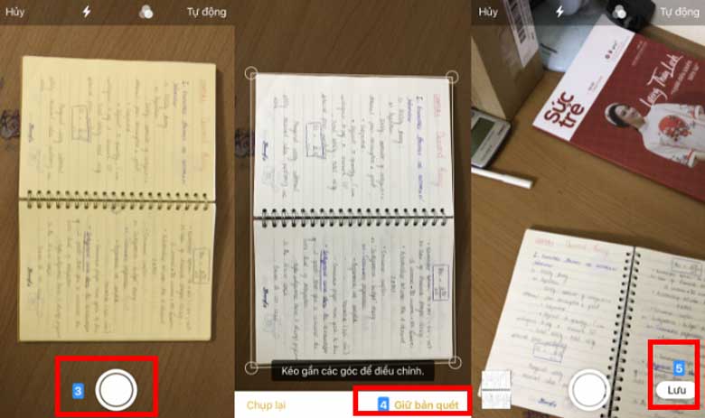 Cách scan bằng điện thoại bằng tính năng riêng trên iPhone: Bước 2
