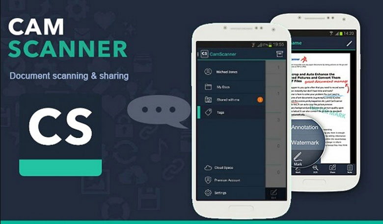 Scan bằng điện thoại với phần mềm CamScanner