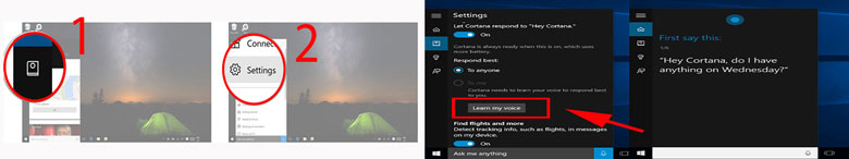 Huấn luyện Cortana đơn giản khi gọi