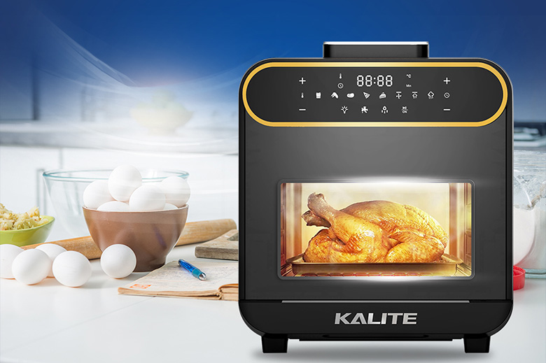 Cửa kính-Nồi chiên không dầu hơi nước Kalite 15 lít Steam Pro