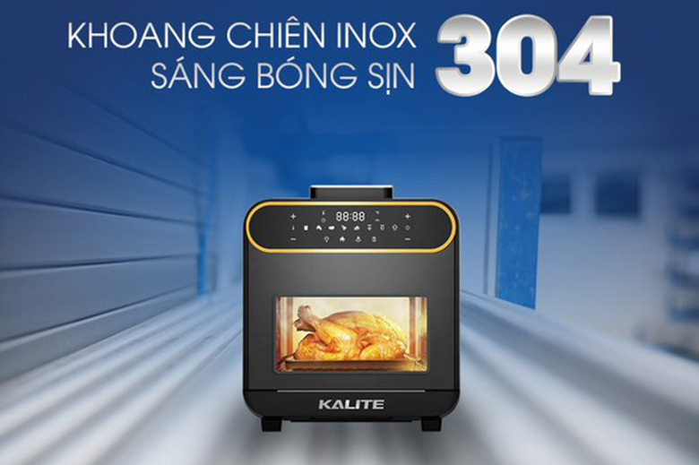 Chất liệu-Nồi chiên không dầu hơi nước Kalite 15 lít Steam Pro