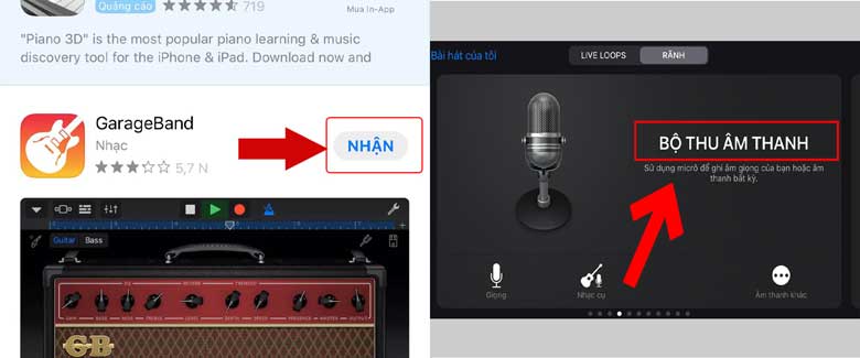Cách cài nhạc chuông điện thoại iPhone bằng GarageBand: Bước 1