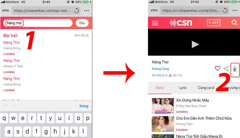 Cách cài nhạc chuông điện thoại iPhone bằng ứng dụng Documents: Bước 2