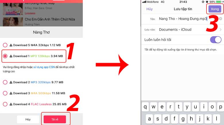 Cách cài nhạc chuông điện thoại iPhone bằng ứng dụng Documents: Bước 3