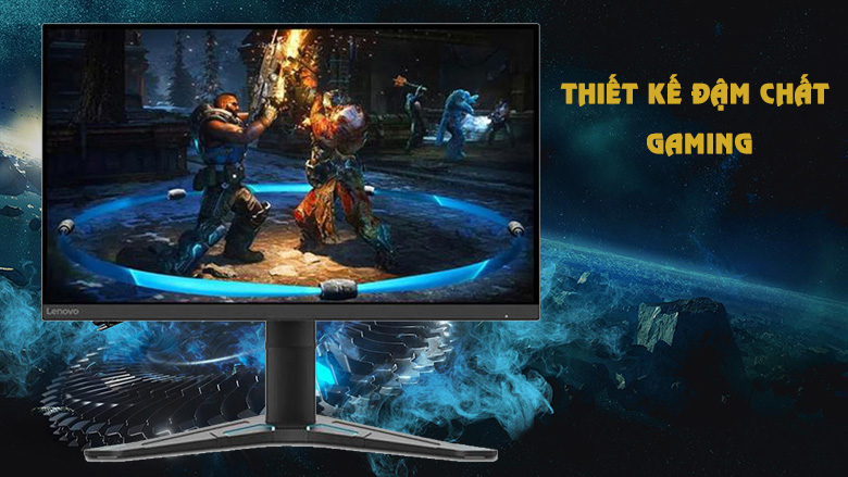 Thiết kế đậm chất gaming - Màn hình máy tính Gaming Lenovo G27-20 66C2GAC1VN 27" FHD 144Hz 