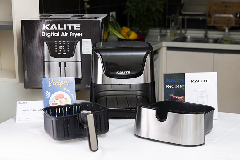 Tháo lắp-Nồi chiên không dầu Kalite 5.5 lít Q6