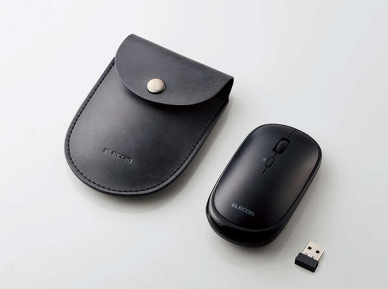 Chuột Bluetooth yên tĩnh BlueLED ELECOM M-TM10DBBK 4 nút chức năng