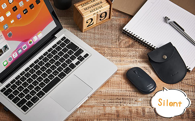  Chuột không dây Elecom M-TM10DBBK hoạt động êm