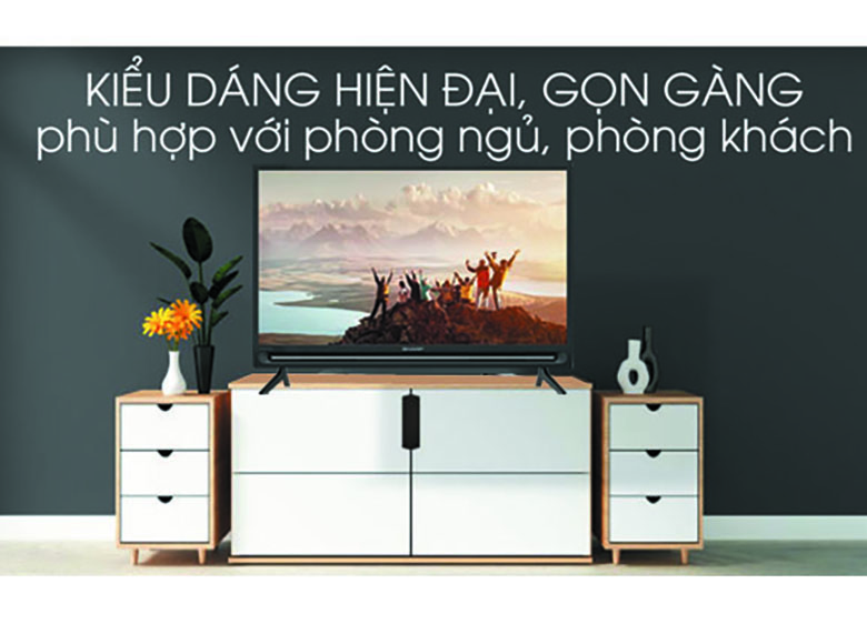 Thiết kế Android Tivi Sharp 32 inch 2T-C32BG1X