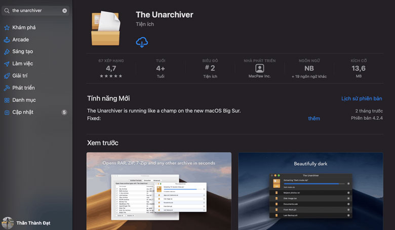Cách cài phần mềm trên MacBook từ file lưu trữ