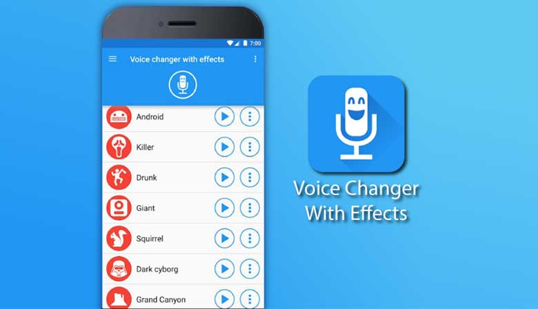 Điện thoại thay đổi giọng nói bằng Voice Changer With Effects