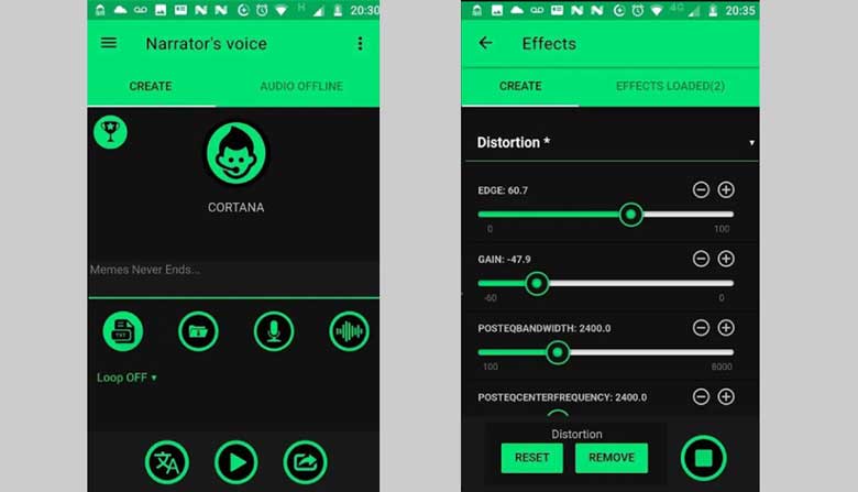 Điện thoại thay đổi giọng nói bằng Narrator’s Voice