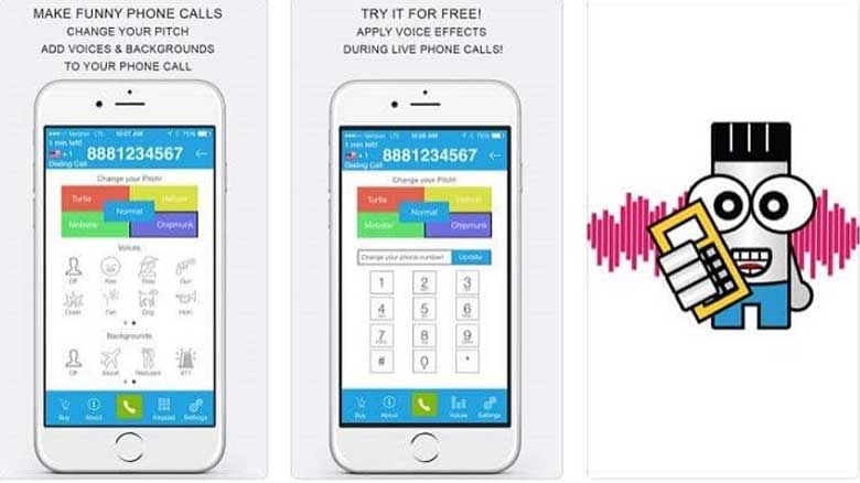 Điện thoại thay đổi giọng nói bằng Voicy phone