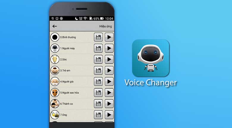 Điện thoại thay đổi giọng nói bằng Voicemod Clips