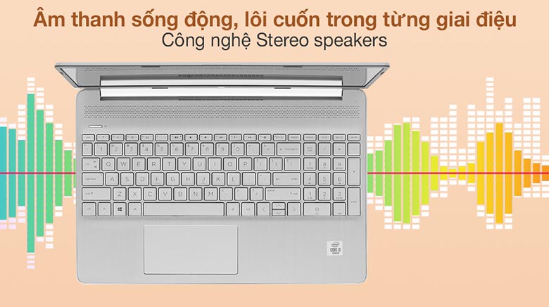 Âm thanh sống động - Laptop HP 15s-du1105TU 2Z6L3PA