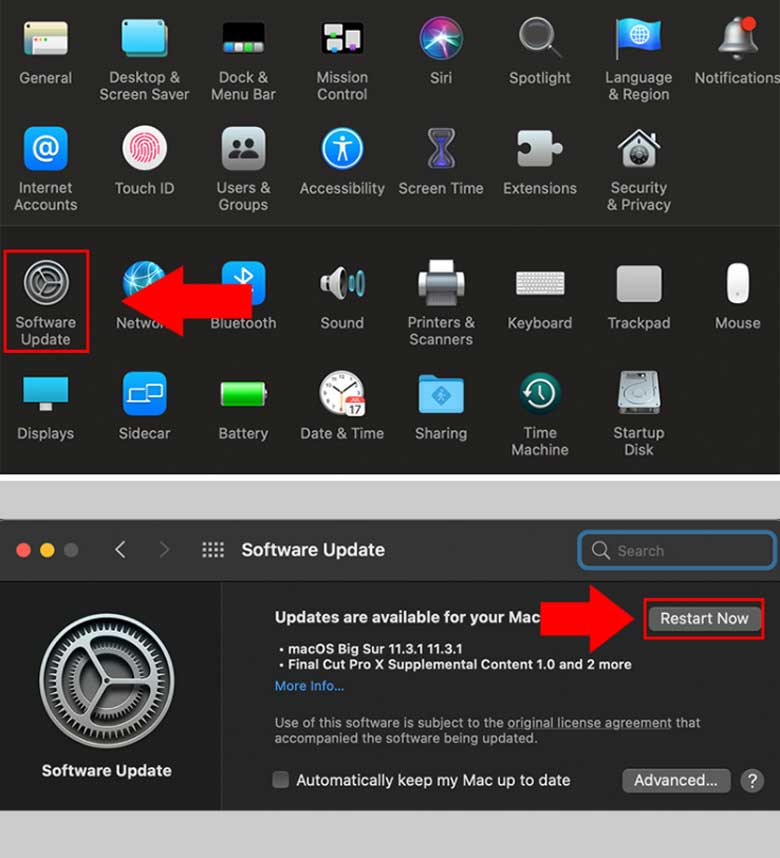 Cách khắc phục MAC bị đơ cần update lại hệ điều hành