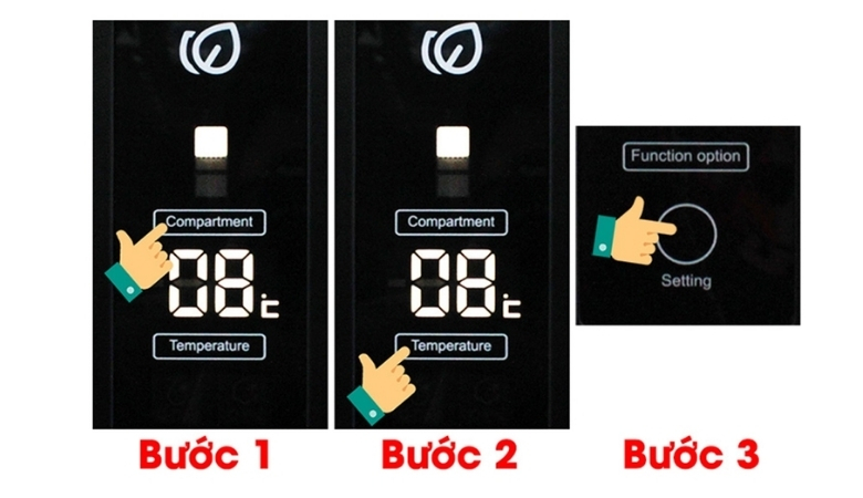 Cách chỉnh nhiệt độ tủ lạnh Aqua 2 cánh ngăn mát
