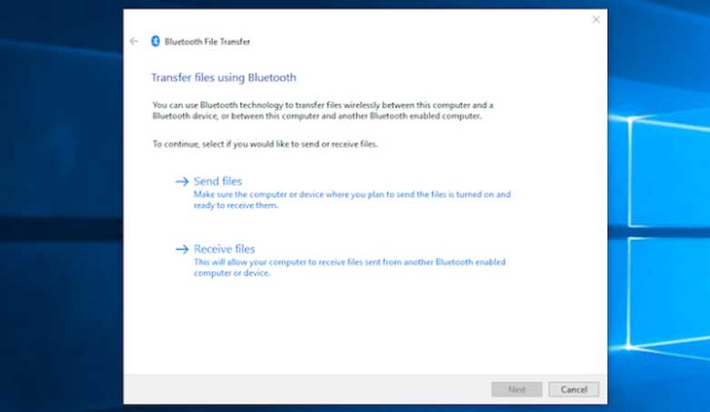Cách chuyển ảnh từ máy tính sang điện thoại qua Bluetooth: Bước 3