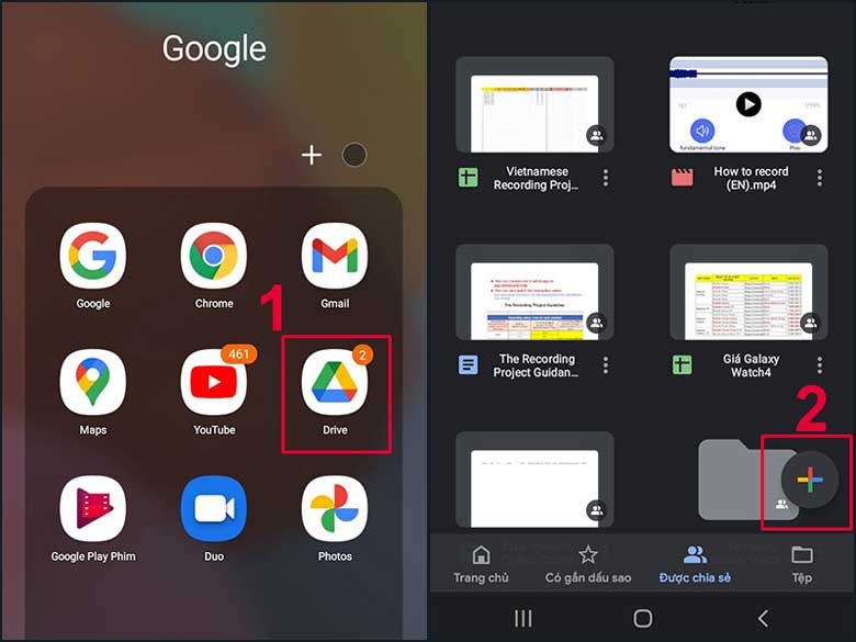 Cách chuyển ảnh từ điện thoại sang máy tính bằng lưu trữ đám mây: Bước 1