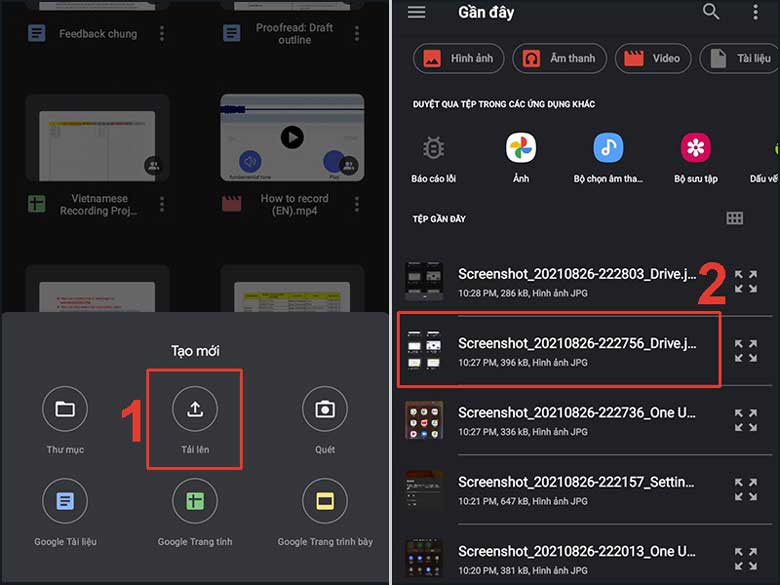 Cách chuyển ảnh từ điện thoại sang máy tính bằng lưu trữ đám mây: Bước 2
