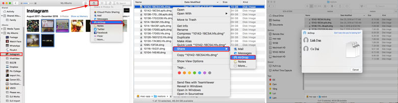 Cách sử dụng airdrop trên macbook đơn giản