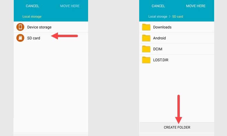 Cách chuyển hình ảnh từ điện thoại sang thẻ nhớ trên điện thoại Android: Bước 4