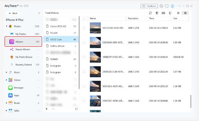 Cách chuyển hình ảnh từ điện thoại sang thẻ nhớ trên điện thoại iPhone: Bước 2